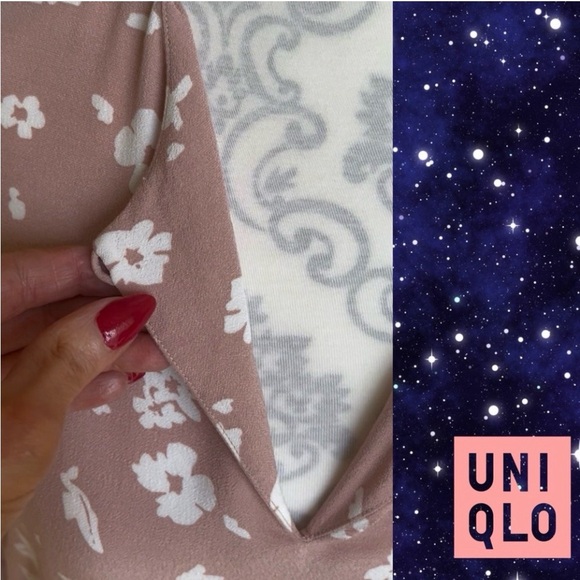 Uniqlo Light Pink Floral Top - Picture 7 of 12
